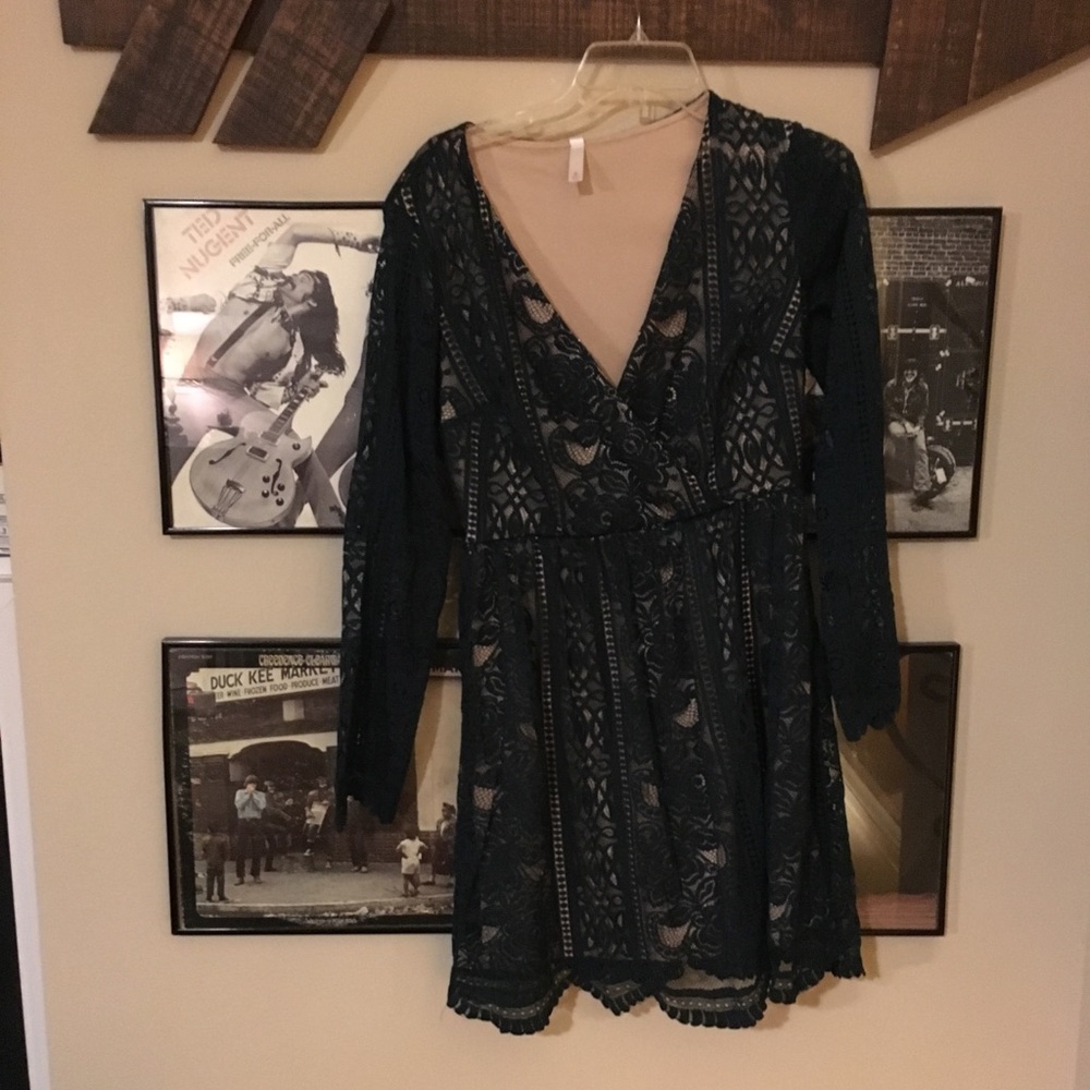 Long sleeve lace dress